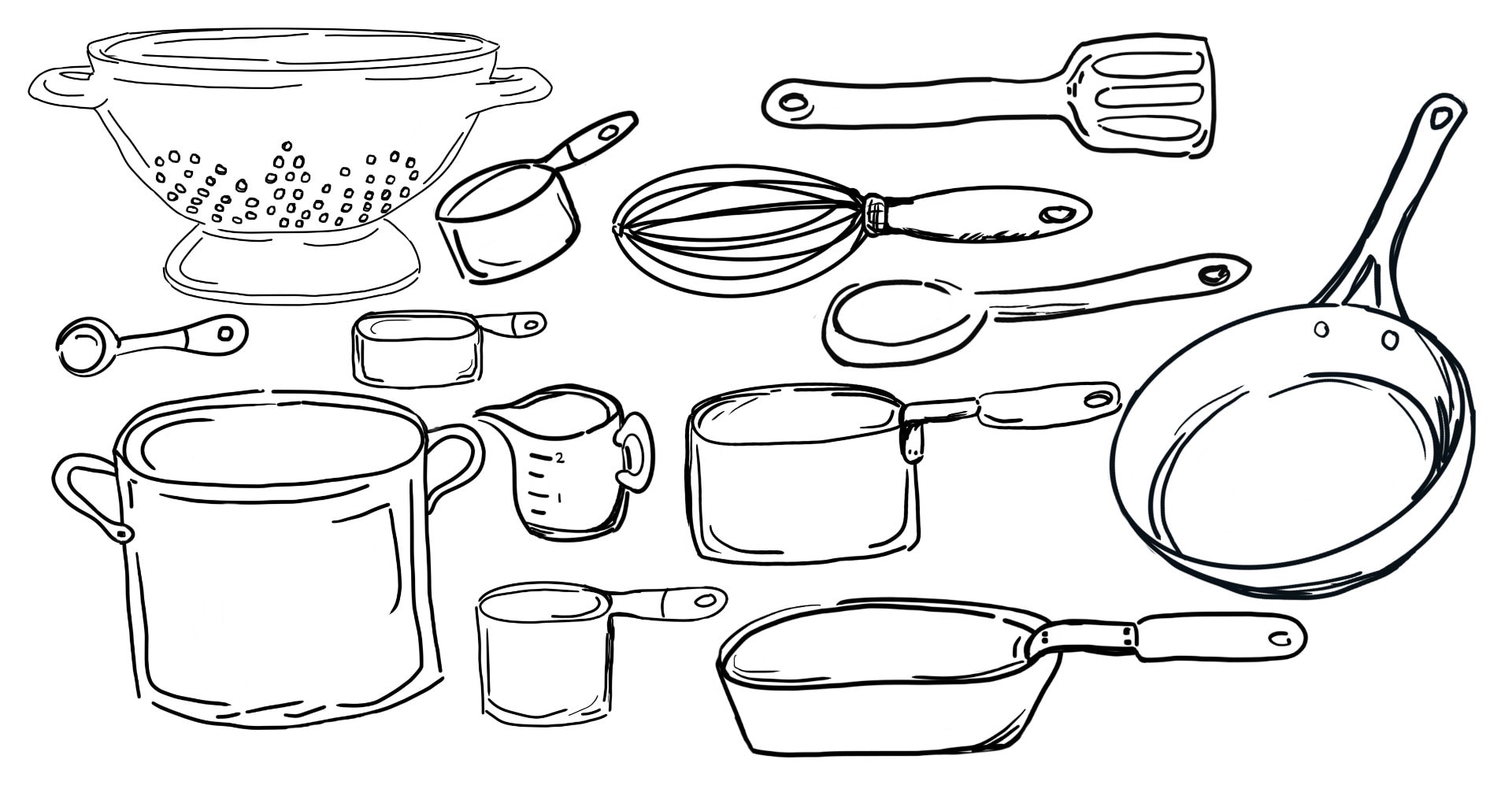 Cooking Utensils Clip Art Set Commercial Use Clip Art Set Cooking Clip Art  Hand Drawn Clipart Set Pots and Pans Clip Art -  Israel