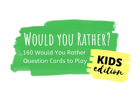 Printable Would You Rather Game Family Reunion Party 