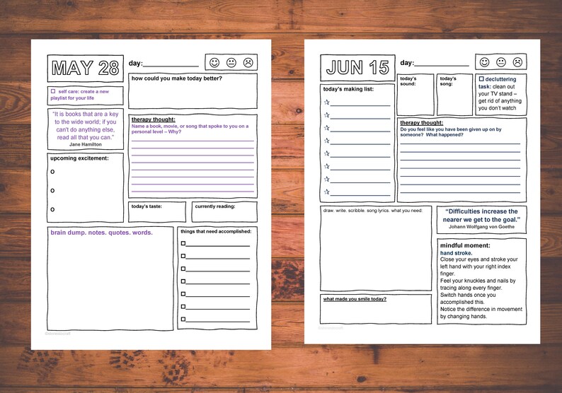 Printable Self Discovery Journal 365 Pages of Self Discovery - Etsy