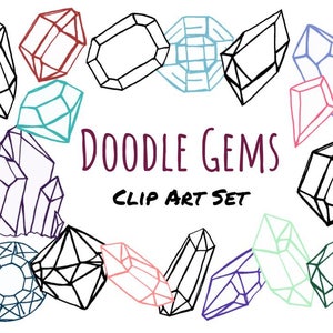 Gems and Jewelry Clipart & Logos Gems Clipart, Jewels Clip Art, Rocks and  Minerals, Necklaces, Rings, Logo Design, Instant Download 