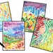 Printable Backwards Coloring Book Abstract Images Reverse Coloring Book, Colors Provided, You ...