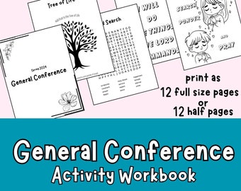 LDS General Conference Workbook for Kids