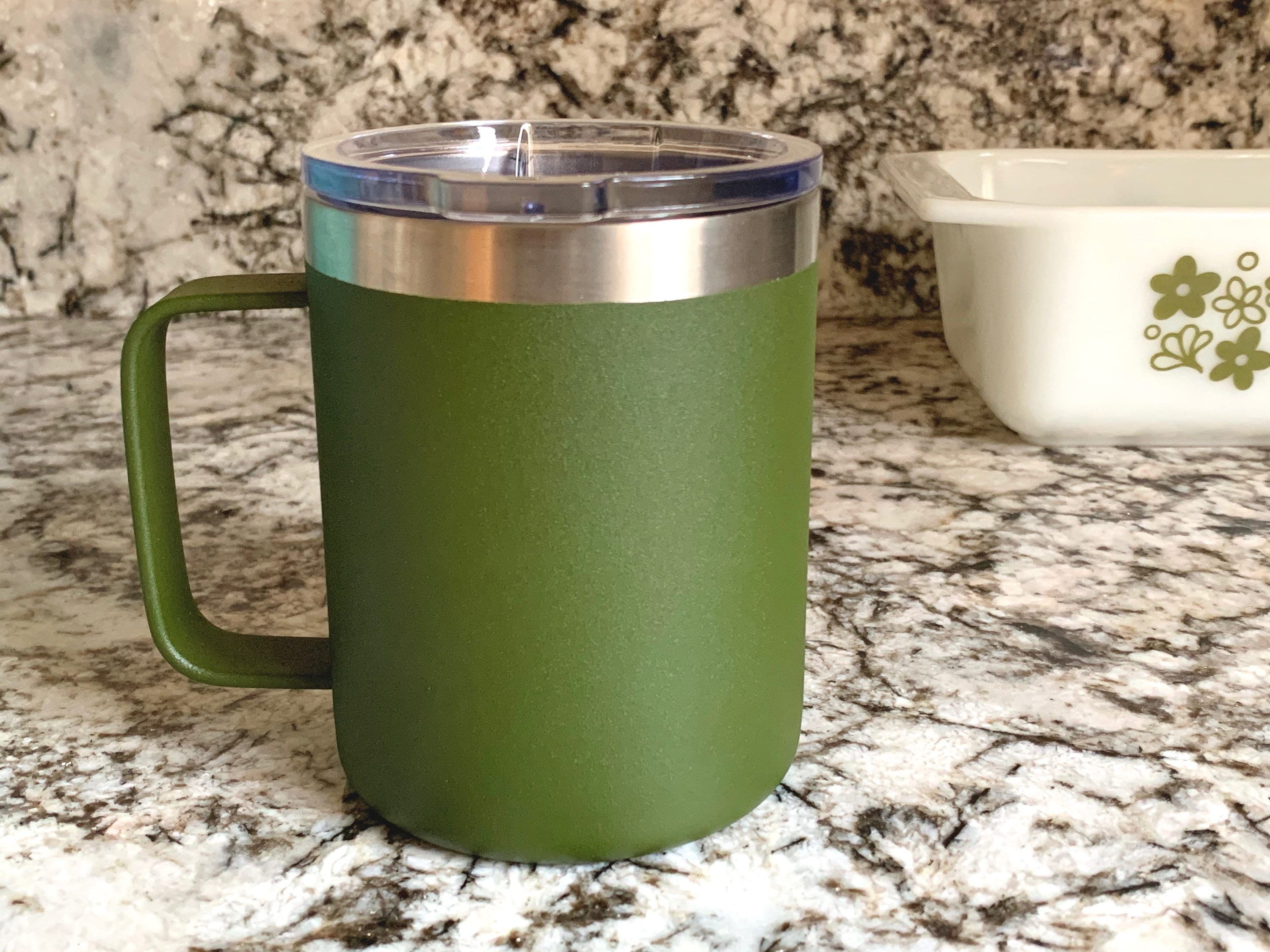 Pyrex Spring Blossom Inspired 14 OZ insulated coffee mug cup with