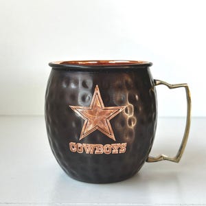 Dallas Cowboys Moscow Mule Mug | Pick Any Team | NFL Copper Mug | Copper Gift | Anniversary Gift | Father&#39;s Day Gift | Seattle Seahawks Gif