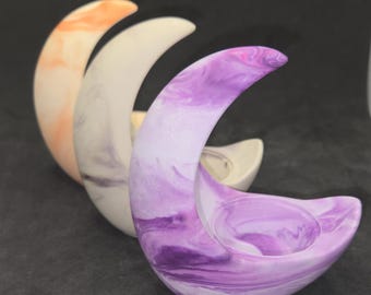 Crescent Moon Tealight Candle Holder