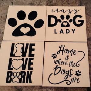 Dog Lovers 4 Pack Coaster Set