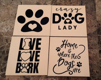 Dog Lovers 4 Pack Coaster Set