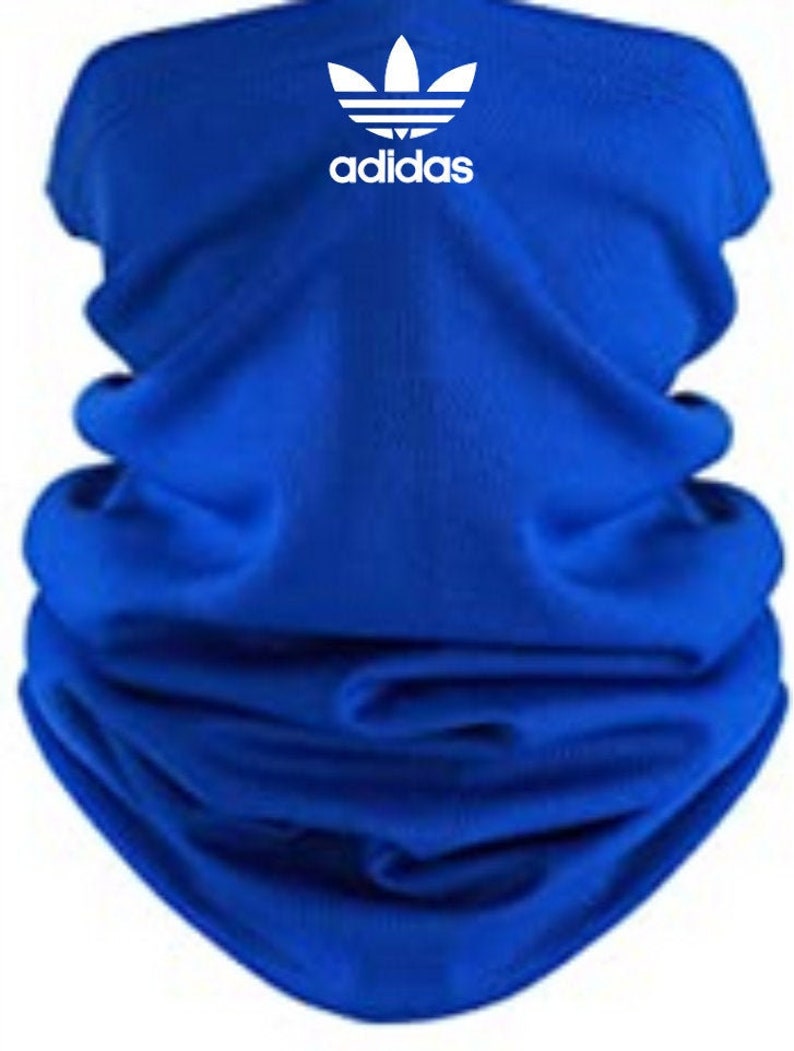 ROYAL BLUE Adidas Neck Gaiter Face Mask Covering Etsy