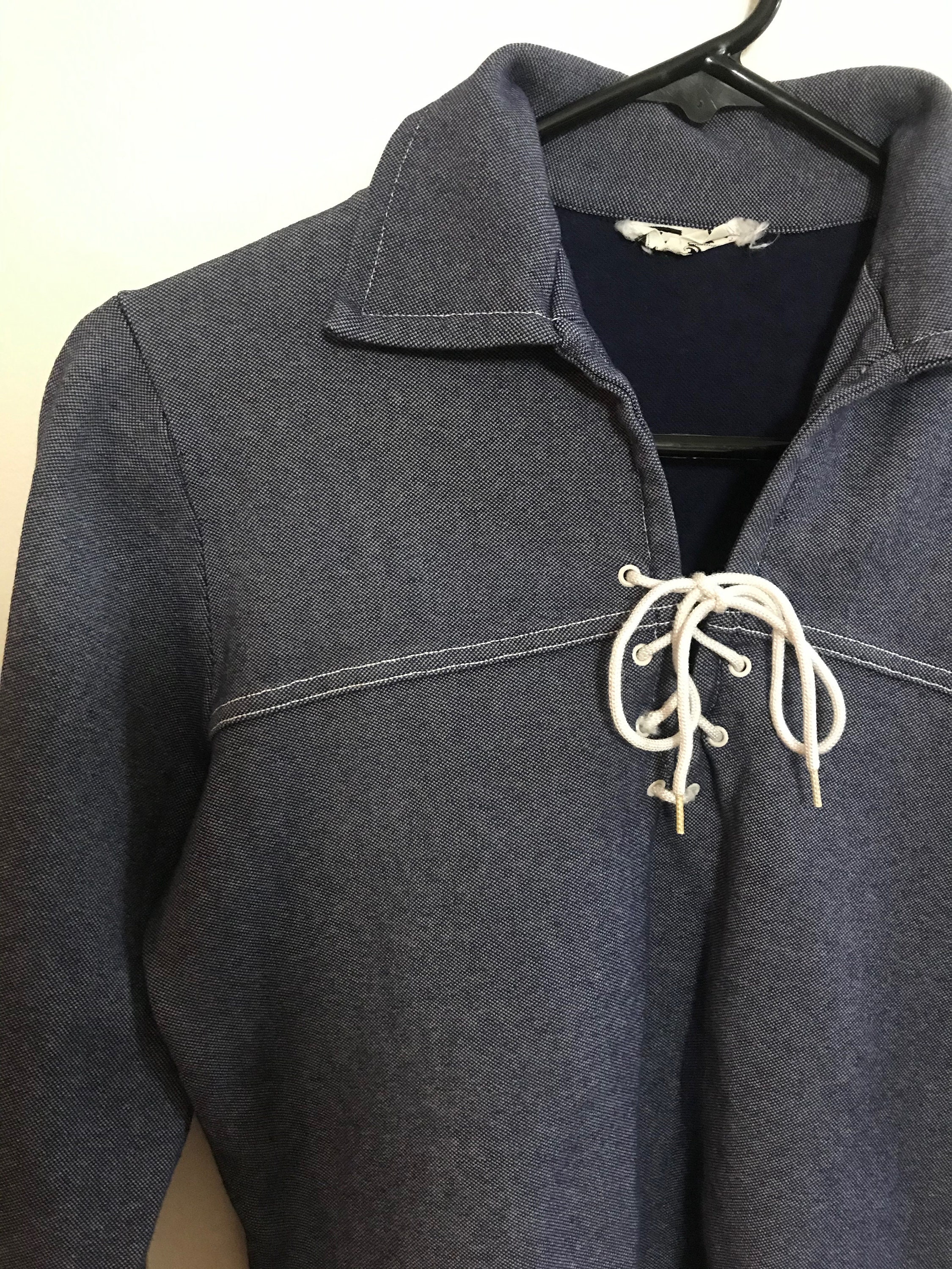 Vintage 1960s 1970s Blue Shirt Nautical Sailor 10 12 - Etsy