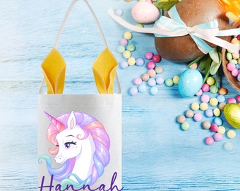 Easter Basket for KIDS, Unicorn Easter Basket, Personalized Easter Basket, Unicorn Easter basket Gifts, Easter Bucket, Easter gift for Kids