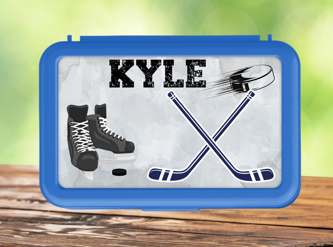 PENCIL BOX HOCKEY Personalized Personalized Kids Art Box Etsy
