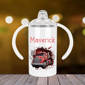 Cool Fire Truck Toddler Sippy Cups