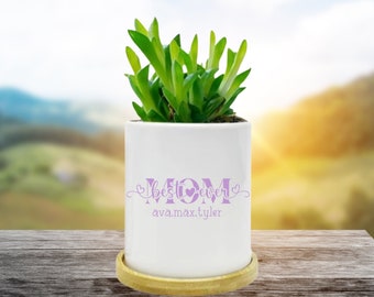 Planter Pot for MOM, Planter for Flowers,Mother's Day Gift for Mom, Birthday Gift for Her, Planter for Her, Planter Pot, Gift from Kids
