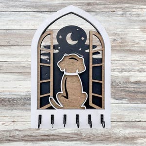Key Holder for Wall, KeyChain Holder, Welcome Housewarming Gift, Key Hanger, Dog Key Holder, Key Hook for Wall, Gift for Dog Lovers