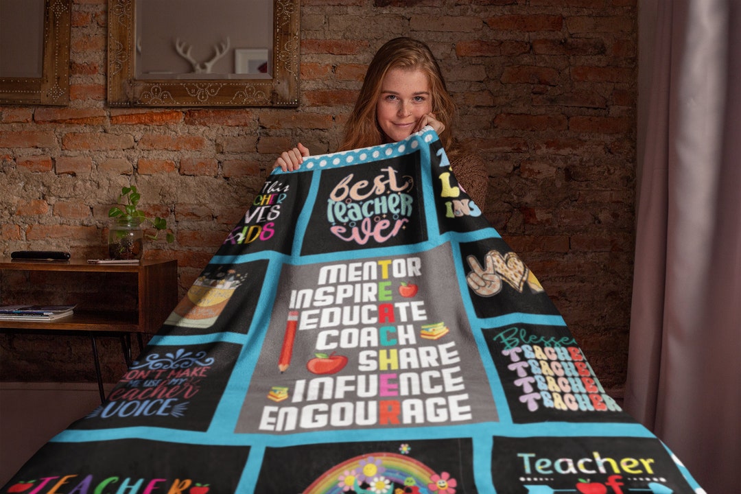 Blankets and Thrown Teacher Gifts Blanket for Teachers Etsy
