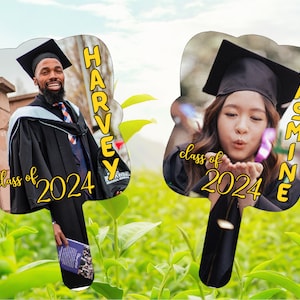 Fan Graduation 2024, PERSONALIZED Custom Graduation Gifts, Graduate Fan for Ceremony, Photo Graduation Fan,Gift for Graduate,Graduation Gift