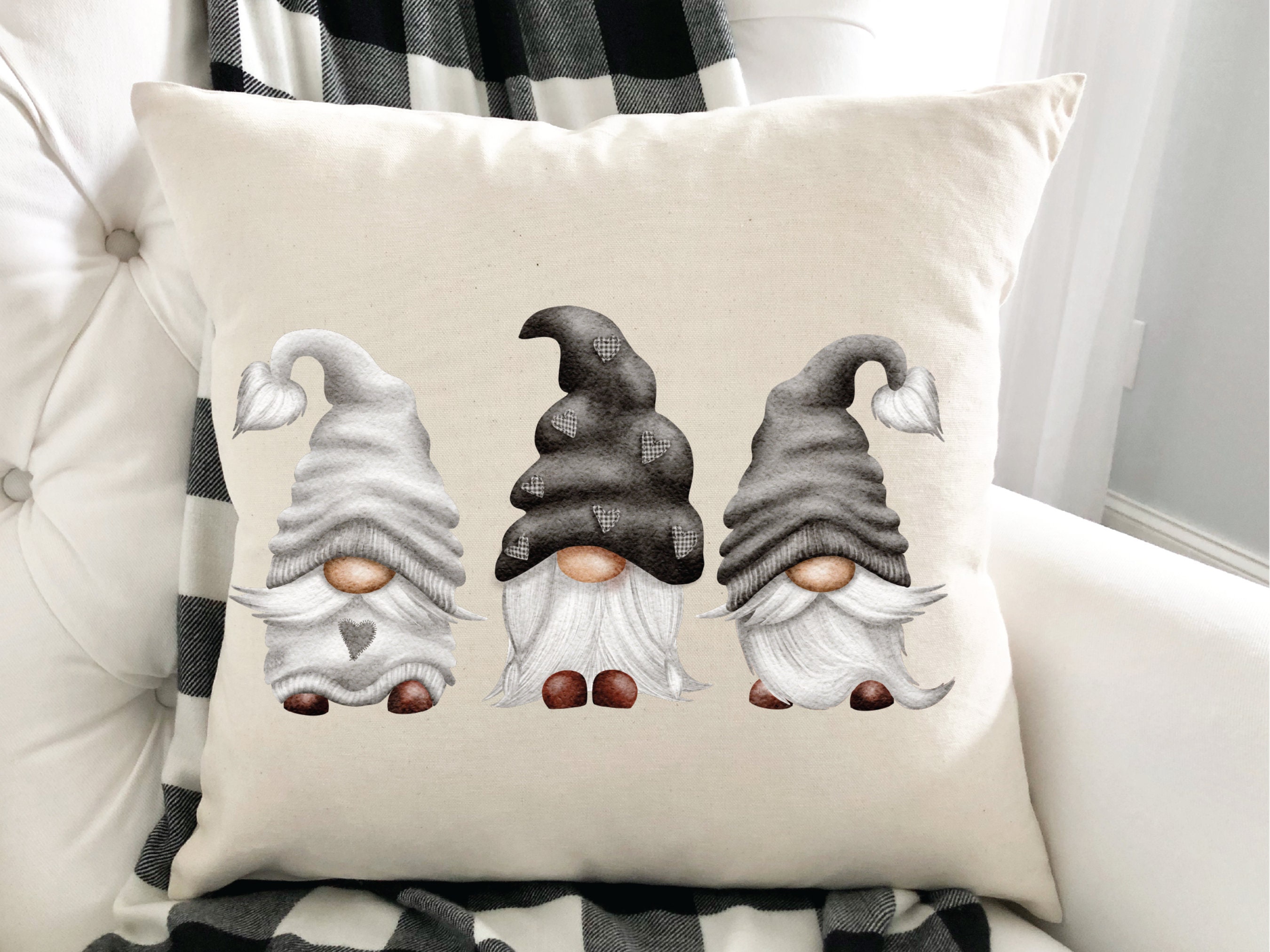 Guoxing Christmas Pillow Covers Throw Cases Flower Tree Home Sofa