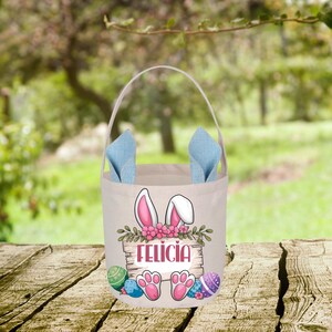 EASTER BASKETS Personalized Easter Bunny Basket, Easter Basket for Kids, Easter Bunny Gifts, Custom Easter Basket, Easter gift for Kids