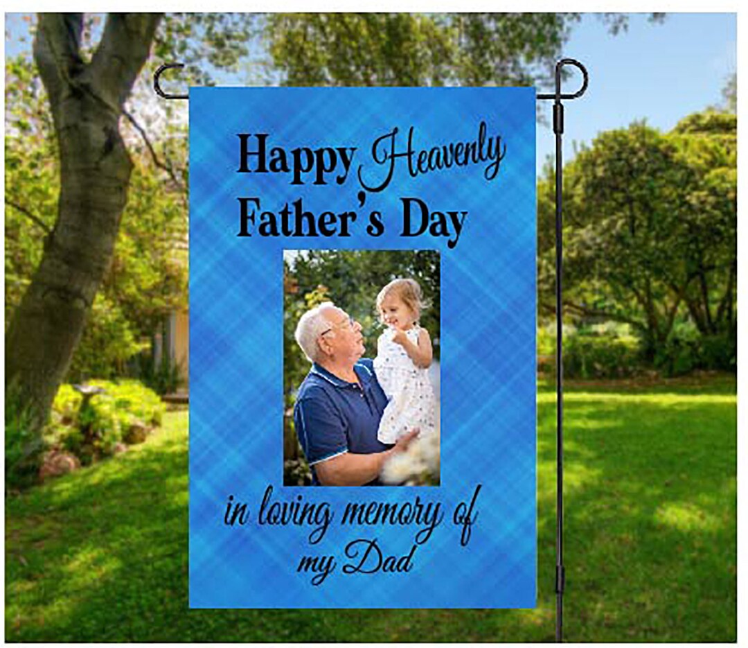 FATHERS DAY MEMORIAL Flag, in Loving Memory of Dad Flag, Memorial
