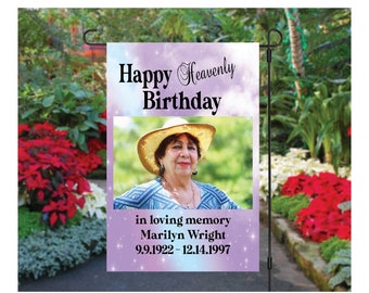 Personalized Memorial Garden Flag: Loss of Mother, Remembrance Gift