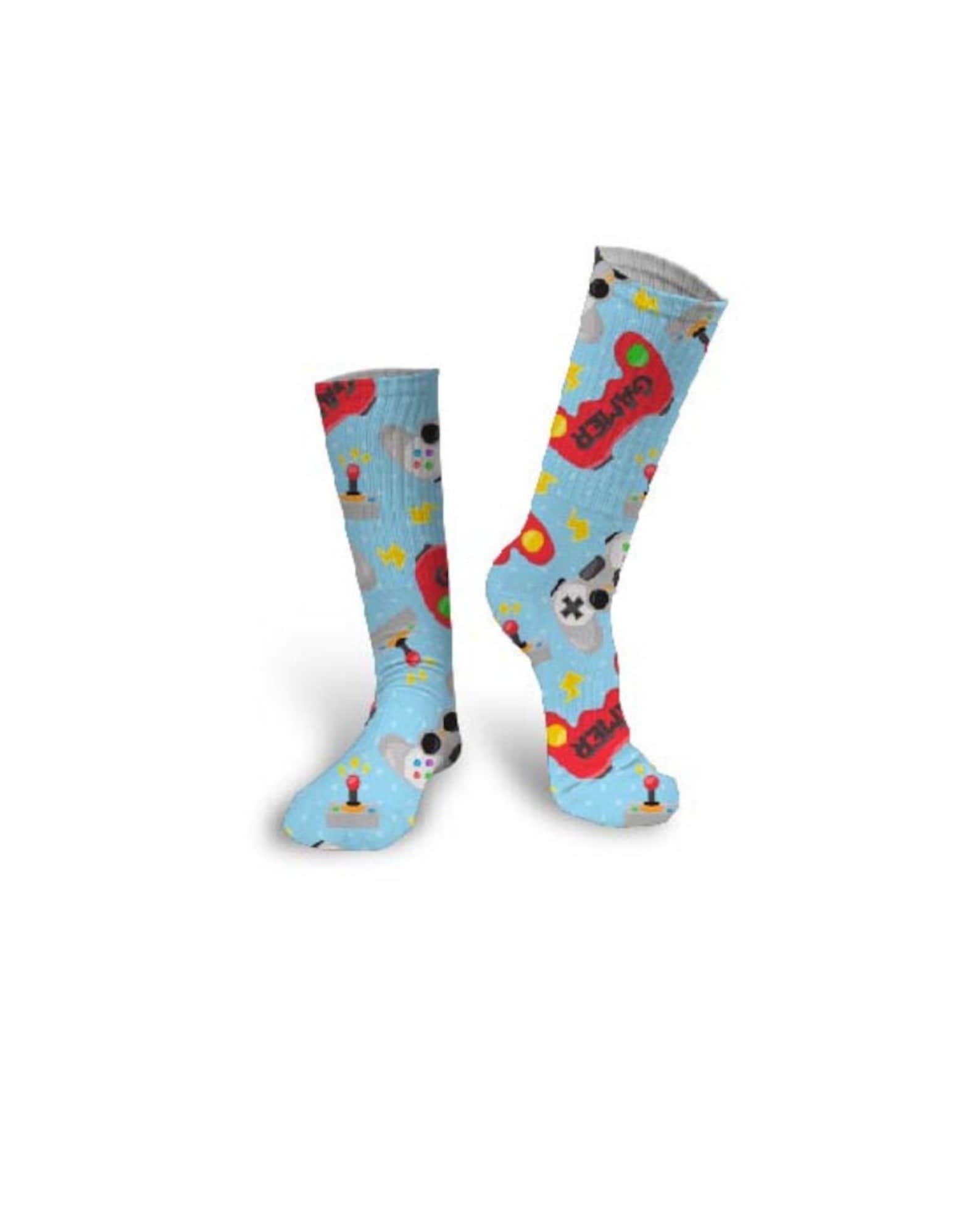 GAMER SOCKS GAMING Socks Kids Gaming Socks Game Controller Etsy