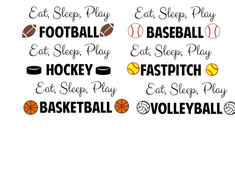 Sleep Teens Play Soccer Childrens Wall Vinyl Eat