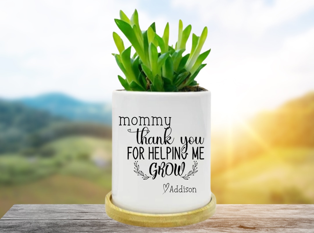 Personalized Planter Pot for Mom, Planter for Flowers,mother's Day Gift ...