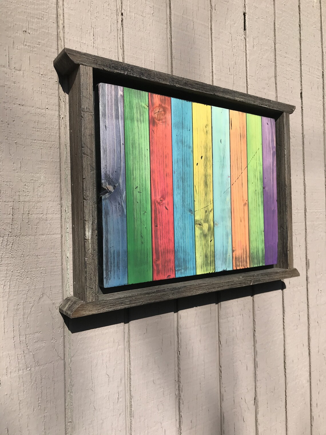 Rustic Wood Wall Art Stressed Wood Dimensional Wood Art Etsy