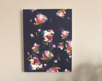 Falling Flowers Canvas Print