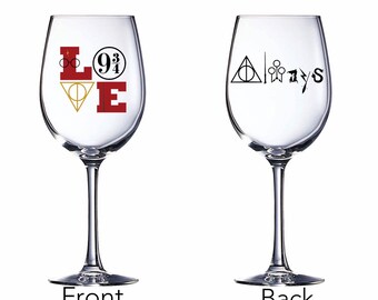 Download Harry Potter Wine Glass Etsy