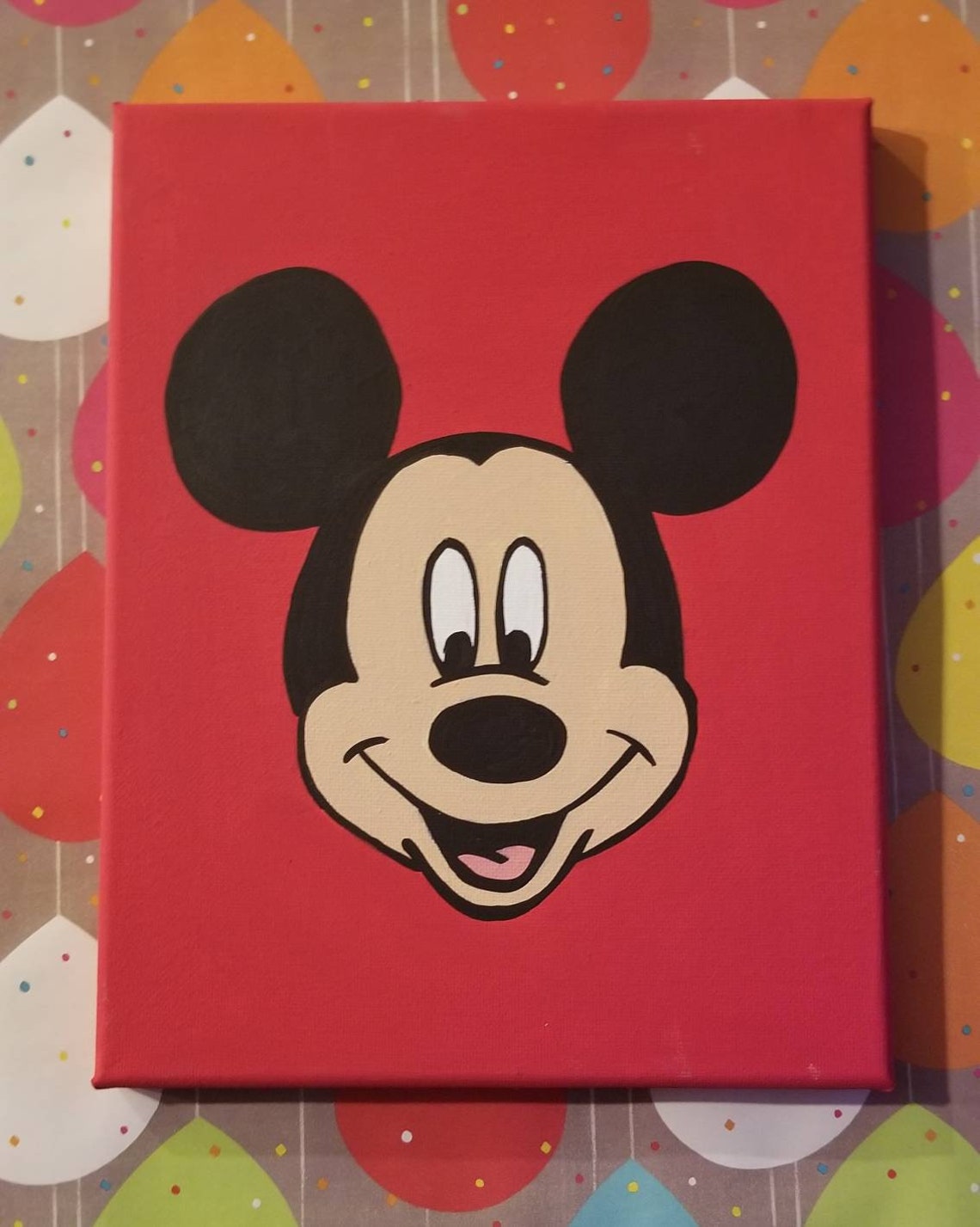 Mickey Mouse canvas art/ Mickey Mouse room decor Etsy