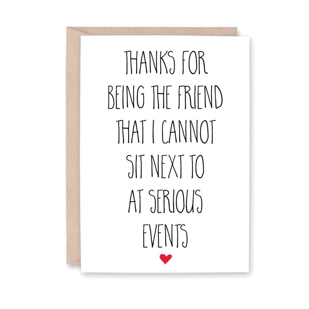 Funny Card for Friend, Best Friend Birthday Card, Funny Bestie Birthday ...