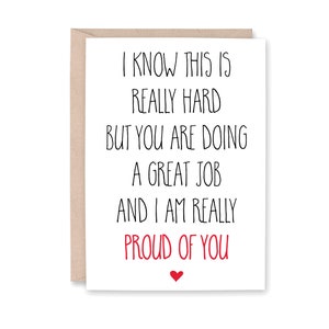 This is Hard Card, Great Job, Cancer Card, Friend with Cancer Card, Chemo Card, Cancer Diagnosis Card, College, GREAT JOB PROUD of You