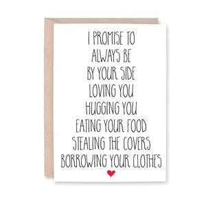 Funny Anniversary Card for Husband, Wife, Funny Love Card for Partner Card for Boyfriend girlfriend, Anniversary Card, By YOUR SIDE STEALING