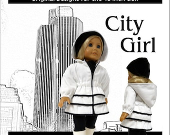 City Girl Coat Pattern for 18 inch Dolls