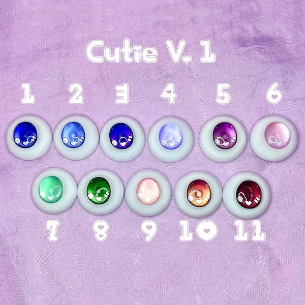 Cutie Series V1&V2 - Full Resin BJD Eyes for Dollfie and Other Anime Style Dolls