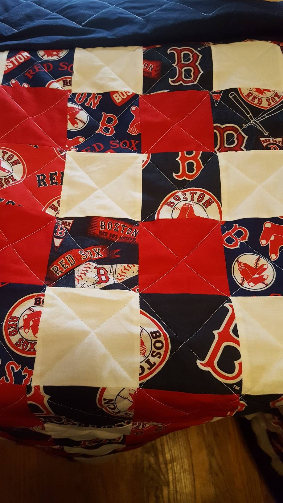 Boston Red Sox Lap crib Size Quilt Etsy