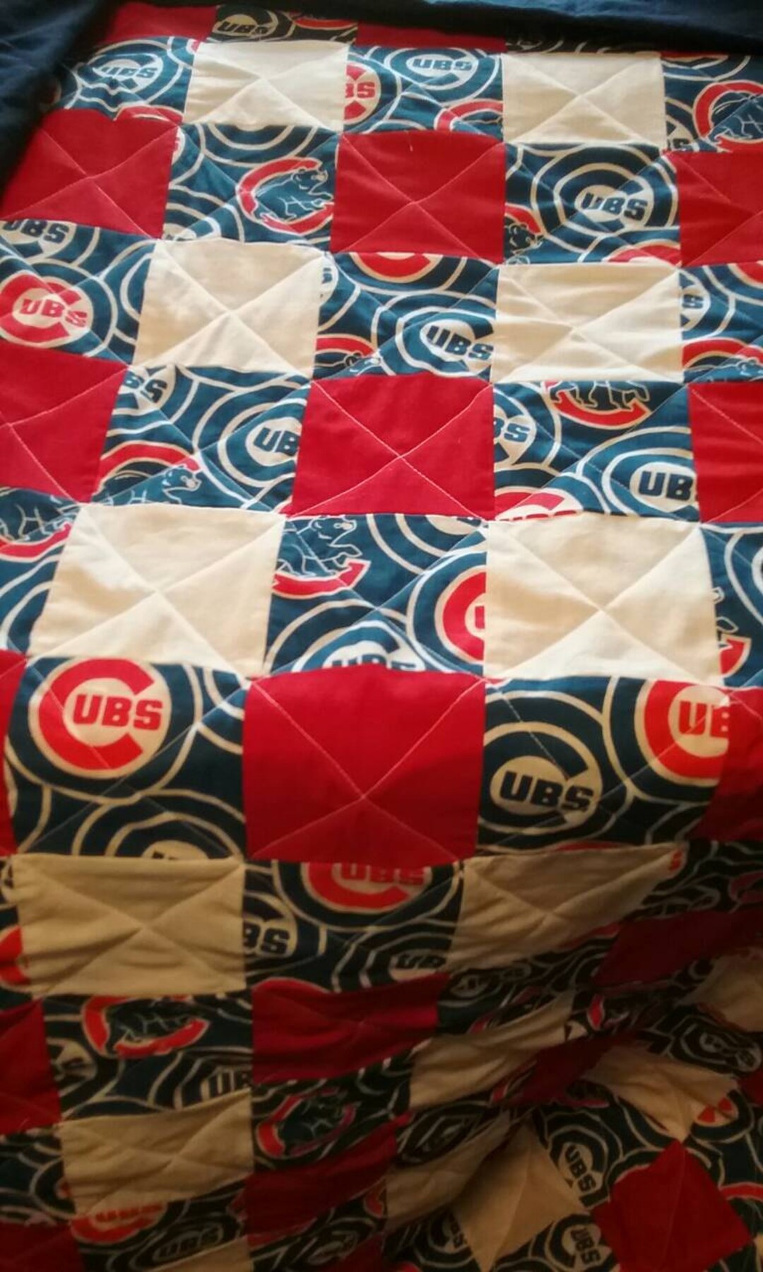 Chicago Cubs Full Size Quilt Etsy