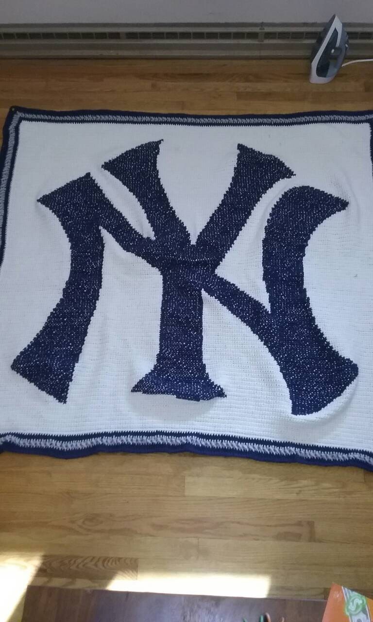 New York Yankees Blanket Etsy