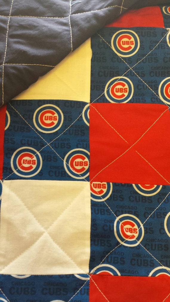 Chicago Cubs Full Size Quilt Etsy Canada