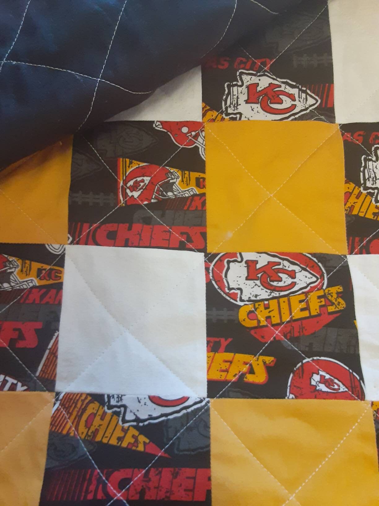 Kansas City Chiefs full size quilt | Etsy