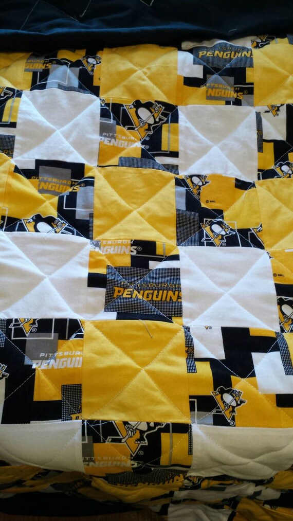 Pittsburgh Penguins Full Size Quilt Etsy