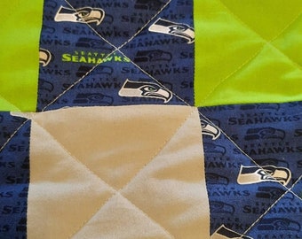 Seattle Seahawks full size quilt
