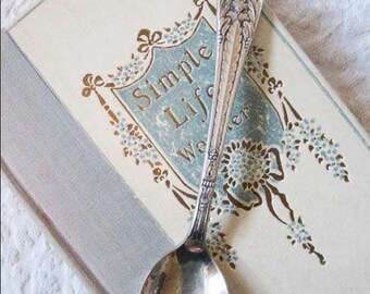 Silver Spoon for Sugar or Jam Vintage Marquise Pattern 1933 Art Deco Classic Tea Gift Victoria Downton Shabby Cottage  Decor WhenRosesBloom
