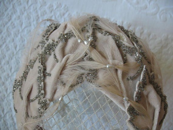 Vintage Bridal Wedding Cocktail Hat Fascinator To… - image 7