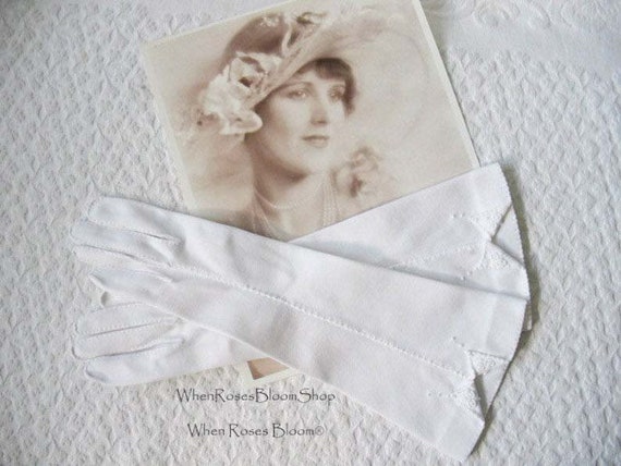 White Gloves Vintage Retro Mid Century Wedding Br… - image 6