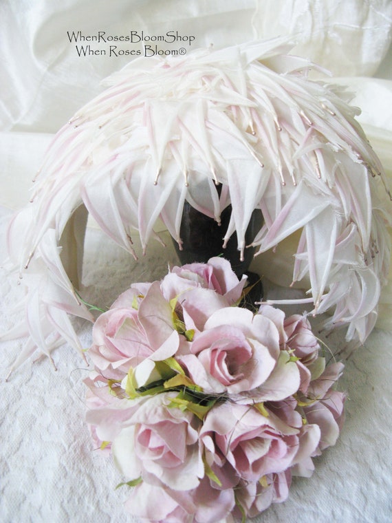Vintage Hat Bridal Ballerina Fascinator Band Head… - image 1
