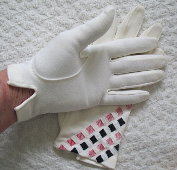 Vintage White Gloves Retro Tea Party Downton Miss Fis… Gem