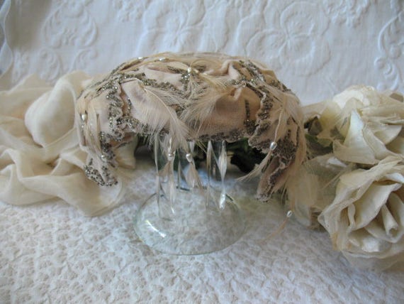 Vintage Bridal Wedding Cocktail Hat Fascinator To… - image 5