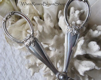 Silver Gorham Heritage Tongs Server for Salad Pastry Vintage Elegant Party Afternoon Tea Gift  Downton Austen Cottage Shabby WhenRosesBloom